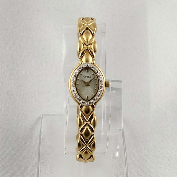 Carvelle by Bulova Gold Tone Watch, Linked Bracelet Strap - I Like ...