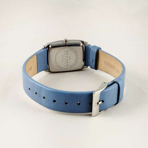 Skagen Watch, Mother of Pearl Dial, Periwinkle Blue Leather Strap