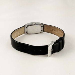 Skagen Petite Watch, Black Dial, Black Leather Strap