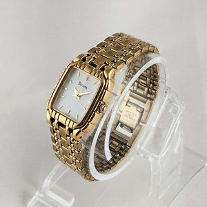 Bulova Watch, Rectangular Dial, Bracelet Strap