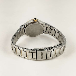 Seiko Coutura Watch, Mother of Pearl Dial, Jewel Details, Bracelet Strap