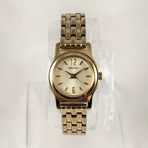 Seiko Petite Watch, Gold Tone, Bracelet Strap