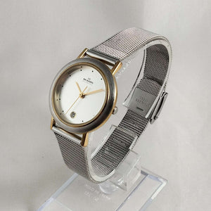 Skagen Watch, Gold Tone Details, Mesh Strap