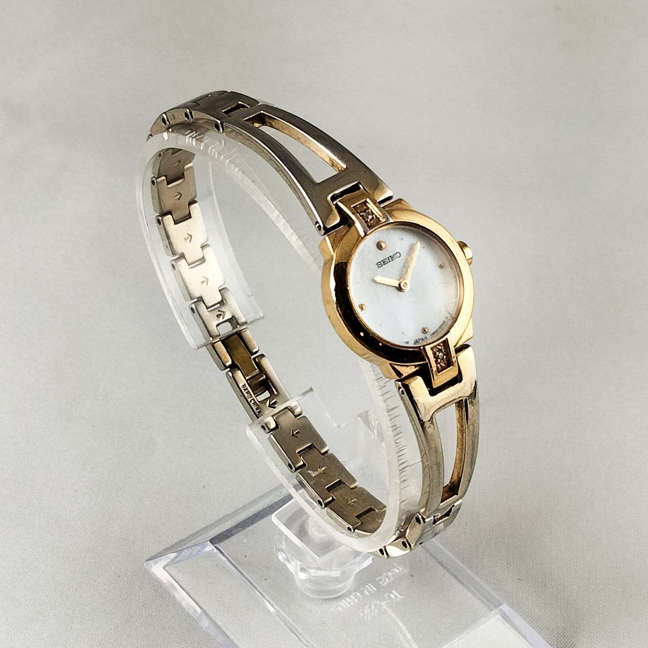 Seiko Petite Watch, Mother of Pearl Dial, Bracelet Strap