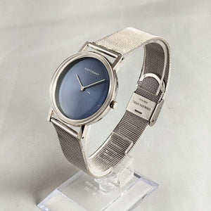 Skagen Oversized Watch, Dark Purple Dial, Mesh Strap