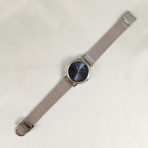 Skagen Oversized Watch, Dark Purple Dial, Mesh Strap