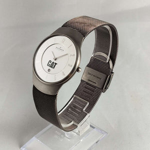 Skagen Watch, Caterpillar Construction Logo, Mesh Strap