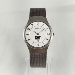 Skagen Watch, Caterpillar Construction Logo, Mesh Strap