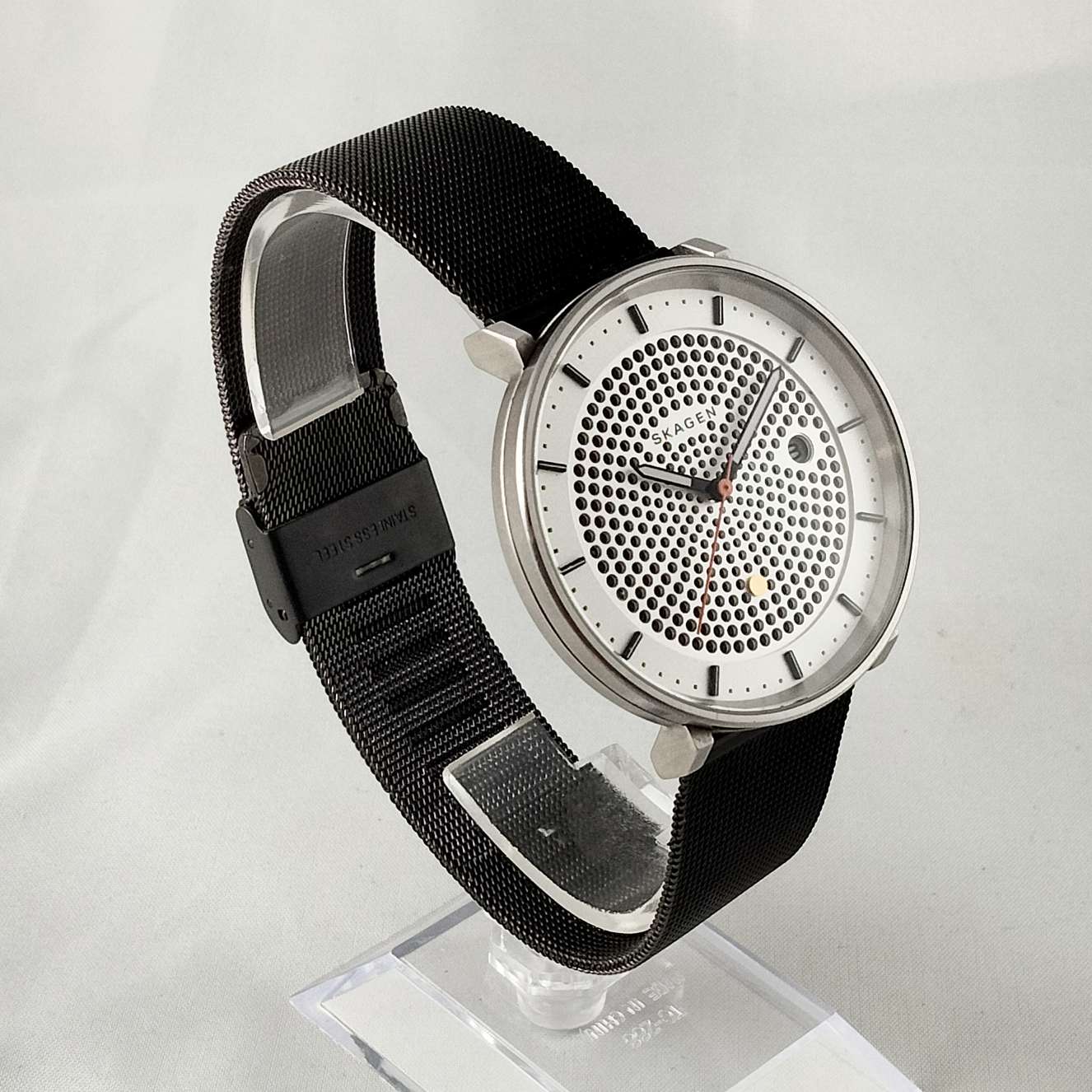 Skagen Hald Watch, Perforated Textured Dial, Mesh Strap