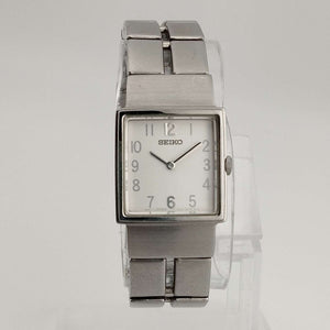 Seiko Women's Watch, Square Dial, Silver Tone, Bracelet Strap