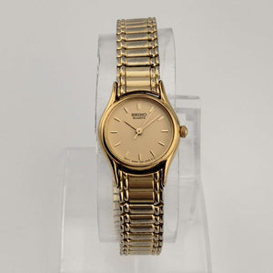 Seiko Petite Quartz Gold Tone Watch, Flex Bracelet Strap