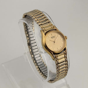 Seiko Petite Quartz Gold Tone Watch, Flex Bracelet Strap