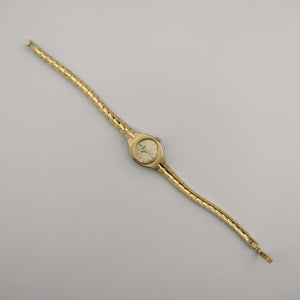 Citizen Petite Quartz Watch, Gold Tone, Oval Dial, Link Strap