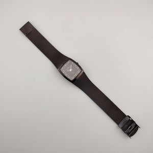 Skagen Chocolate Tone Watch, Square Mother of Pearl Dial, Adjustable Mesh Strap