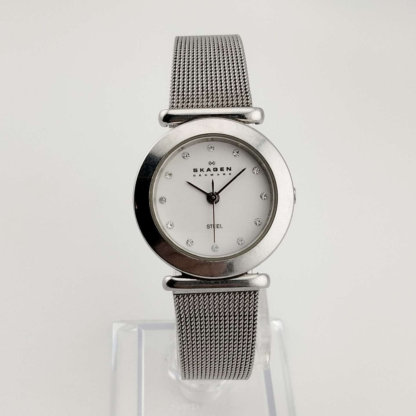 Skagen Women's Watch, Silver Tone, Circular Dial, Adjustable Mesh Strap