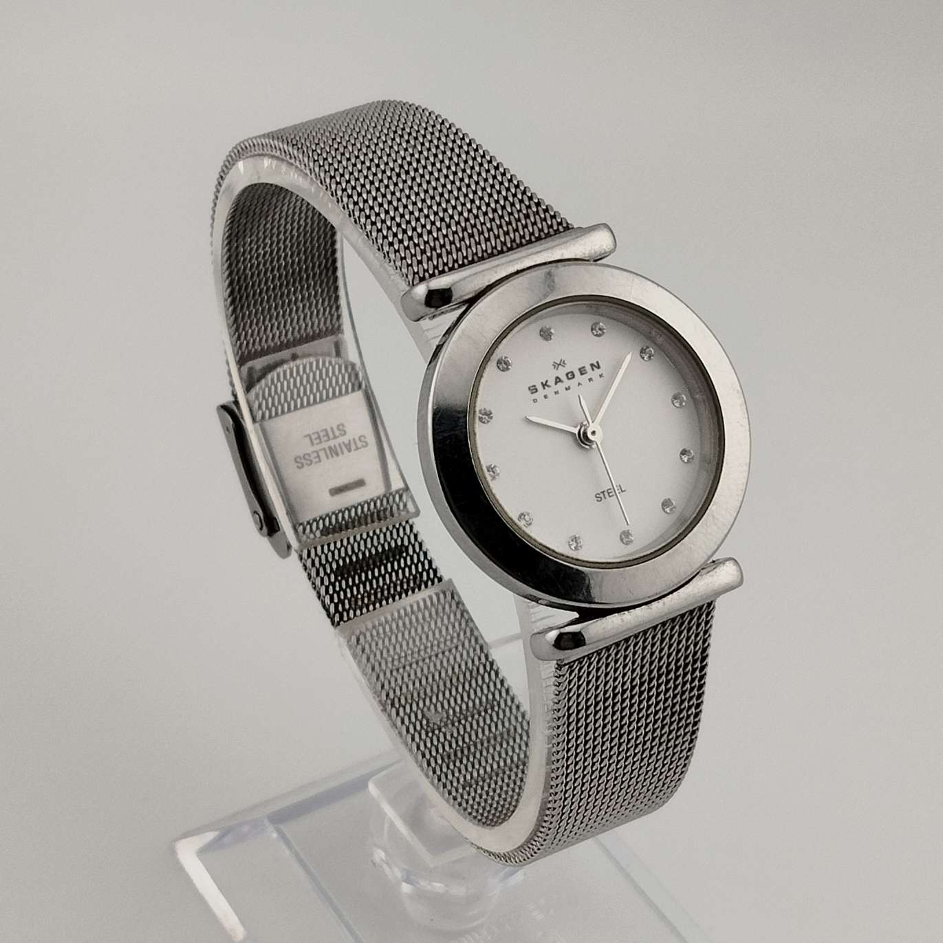 Skagen Women's Watch, Silver Tone, Circular Dial, Adjustable Mesh Strap