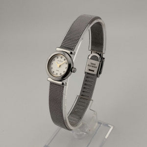 Skagen Petite Silver Tone Watch, Jewel Details, Adjustable Mesh Strap