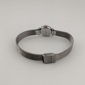 Skagen Petite Silver Tone Watch, Jewel Details, Adjustable Mesh Strap