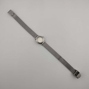 Skagen Petite Silver Tone Watch, Jewel Details, Adjustable Mesh Strap