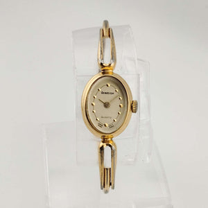 Armitron Petite Quartz Watch, Gold Tone, Oval Dial, Adjustable Bangle Strap