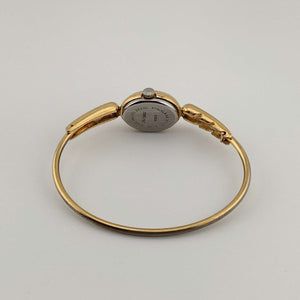 Armitron Petite Quartz Watch, Gold Tone, Oval Dial, Adjustable Bangle Strap