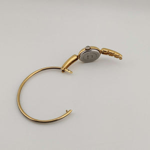 Armitron Petite Quartz Watch, Gold Tone, Oval Dial, Adjustable Bangle Strap