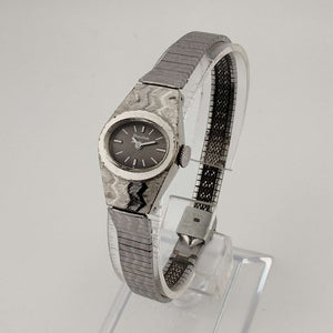 Bulova Unisex Watch, Silver Tone, Horizontal Oval Dial, Adjustable Bracelet Strap