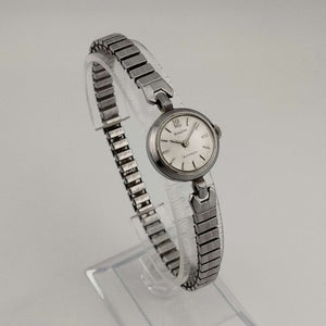 Bulova Automatic Petite Silver Tone Watch, Circular Dial, Stretch Strap