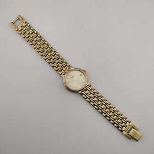 Seiko Women's Gold Tone Watch, Circular Dial, Date Window, Bracelet Strap