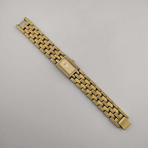 Seiko Women's Watch, All Gold Tone, Rectangular Dial, Bracelet Strap