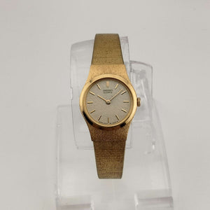 Seiko Women's Quartz Watch, All Gold Tone, Circular Dial, Bracelet Strap