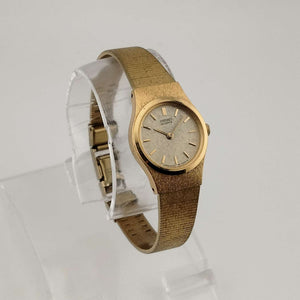 Seiko Women's Quartz Watch, All Gold Tone, Circular Dial, Bracelet Strap