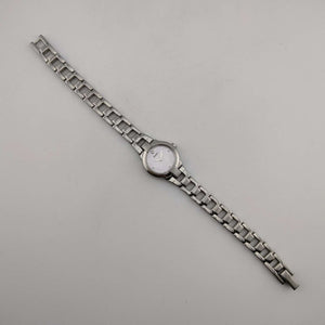 Seiko Women's Silver Tone Watch, Pink Mother of Pearl Dial, Jewel Detail, Bracelet Strap