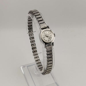 Citizen Women's All Silver Tone Petite Watch, Circular Dial, Stretch Strap