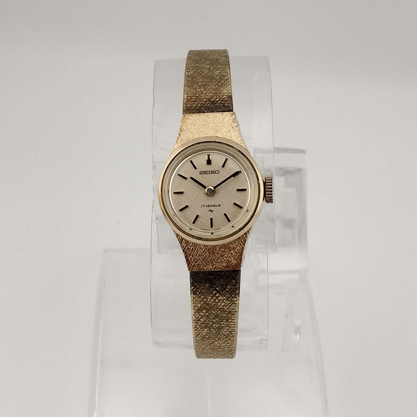 Seiko Petite Women's Gold Tone Watch, Circular Dial, Bracelet Strap