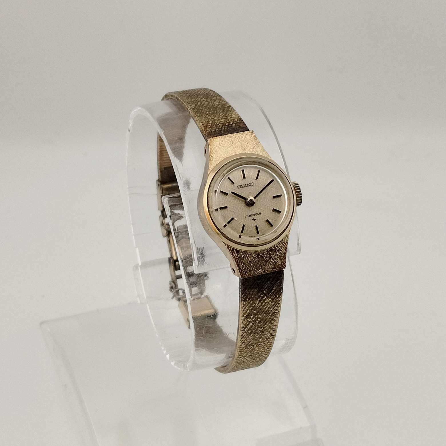 Seiko Petite Women's Gold Tone Watch, Circular Dial, Bracelet Strap