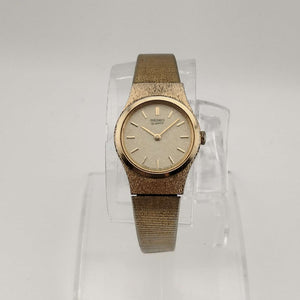 Seiko Women's Quartz All Gold Tone Watch, Circular Face, Bracelet Strap