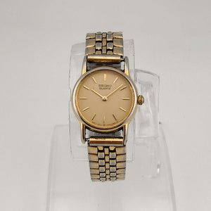 Seiko Women's Gold Tone Quartz Watch, Round Dial, Bracelet Strap