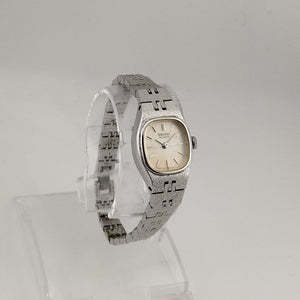 Seiko Women's All Silver Tone Quartz Watch, White Round Dial, Bracelet Strap