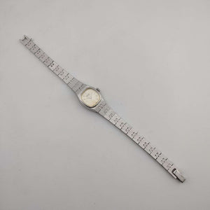 Seiko Women's All Silver Tone Quartz Watch, White Round Dial, Bracelet Strap