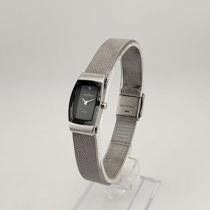 Skagen Stainless Steel Unisex Watch, Elongated Black Minimal Dial, Adjustable Mesh Strap 1