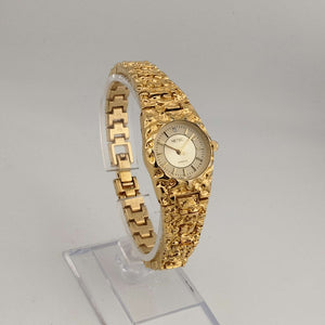 Netec Women's Gold Tone Quartz Watch, Round Dial, Bracelet Strap