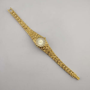 Netec Women's Gold Tone Quartz Watch, Round Dial, Bracelet Strap