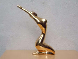 Gold Chrome Jaru Nude Table Sculpture