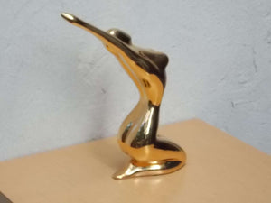 Gold Chrome Jaru Nude Table Sculpture