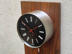 Howard Miller Long Modernist Wood Pendulum Wall Clock