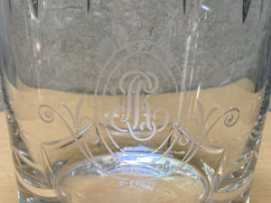 Large Fabrege Crystal Glass Champagne Ice Bucket