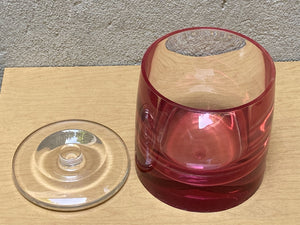 Modern Acrylic Pink Hued Ice Bucket