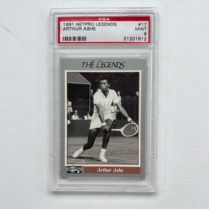 I Like Mikes Mid Century Modern PSA 1991 NETPRO LEGENDS ARTHUR ASHE